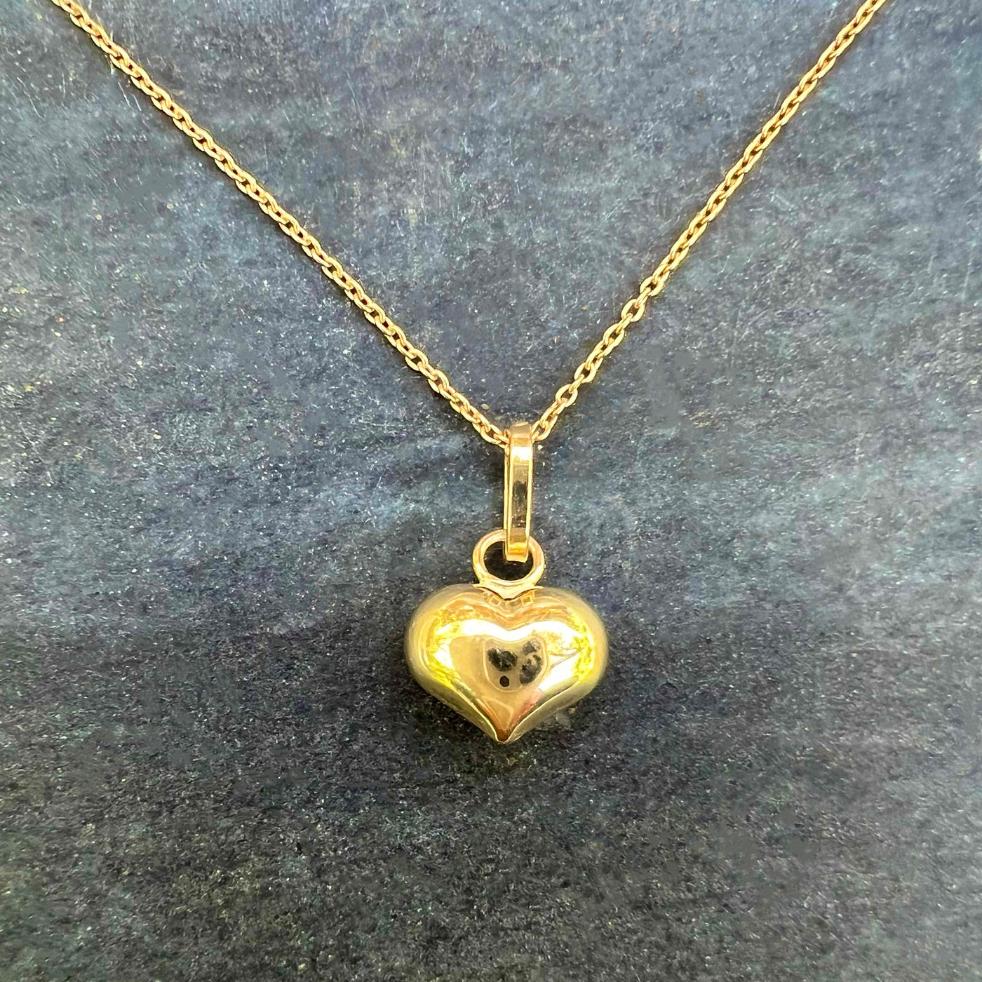 14K Solid Gold Necklace for Women, Gold Charm Necklaces, Gold Jewelry, Christmas Gift for Mom, New Year Gift, Heart Necklace, Birthday Gift