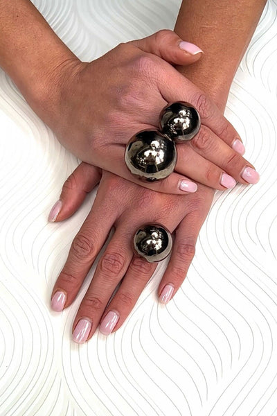 Black Bubble Ring