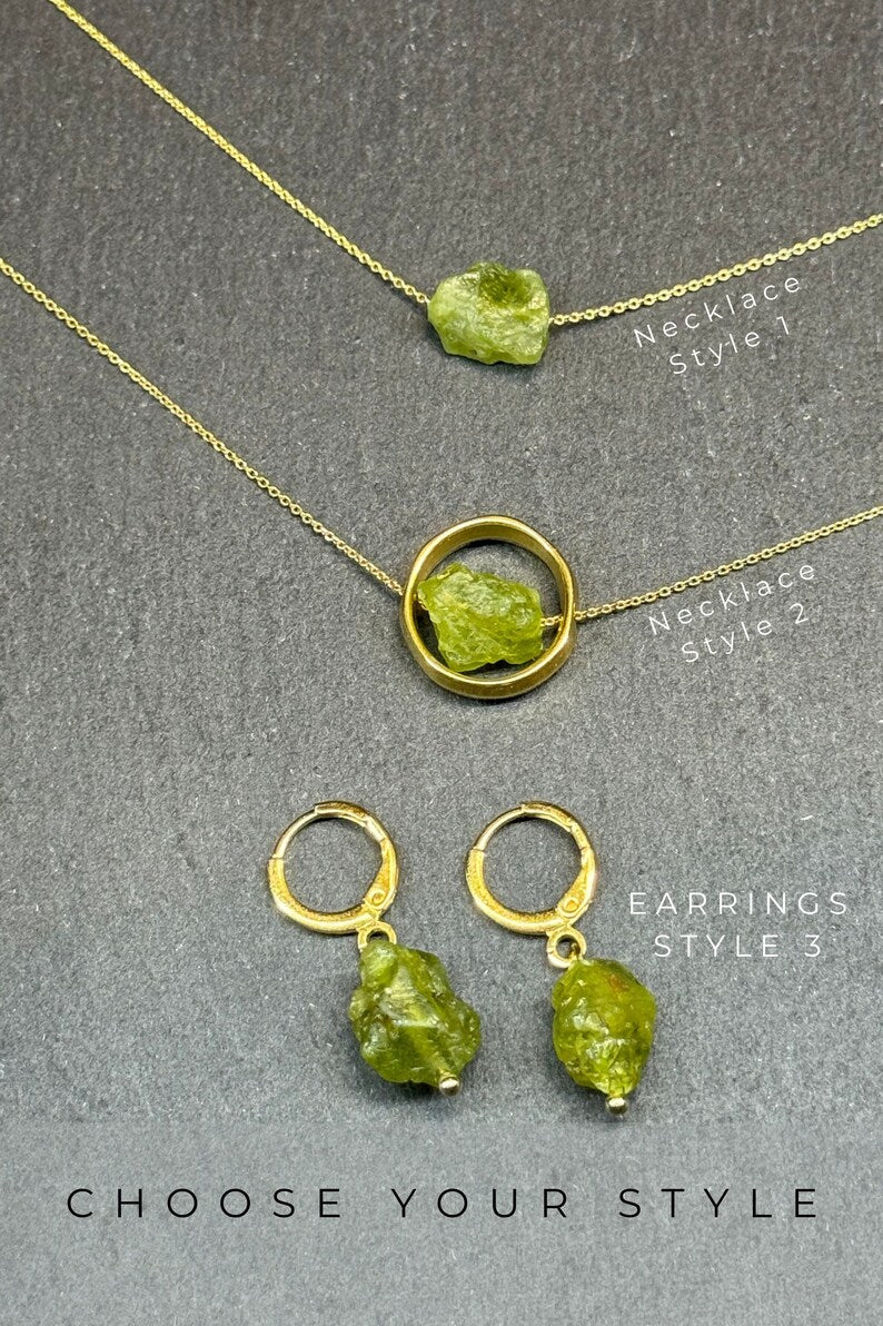 Spring Gifts, Spring gifts for her, Spring necklace, Spring Gift, Peridot necklace,, Spring Jewelry, Rejuvenate, Spring Clean, Raw crystal necklace, Crystal healing, BF Gift, best friend gift, Raw Peridot Necklace, Peridot Set, Raw Peridot Earrings, Spring Gifts, Spring Necklace, Peridot Necklace, Raw Crystal Necklace, BF Gift