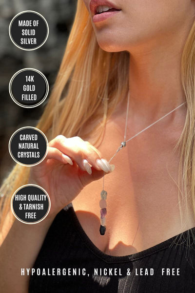 trichotillomania support necklace, stop hair pulling, soothing trichotllomania 